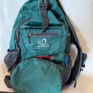 Waterfly Transporter X Packable Crossbody  Sling Bag Teal